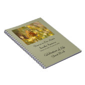 Feier des "Life Gast Book", Gelbe Schmetterling Notizblock (Rechte Seite)