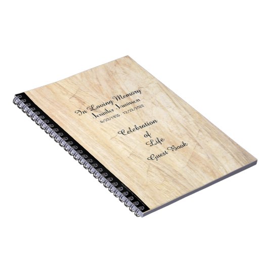 Feier des Life Gast Book, Imitate Parchment Notizblock (Rechte Seite)