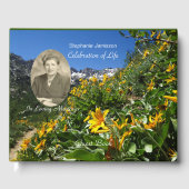 Feier des Life Gast Book mit Foto, Name Gästebuch (Vorderseite)