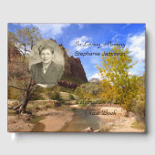 Feier des Life Gast Book mit Foto, Name Gästebuch (Vorderseite)