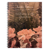 Feier des Life Gast Book, Pastel Blume Notizblock (Vorderseite)