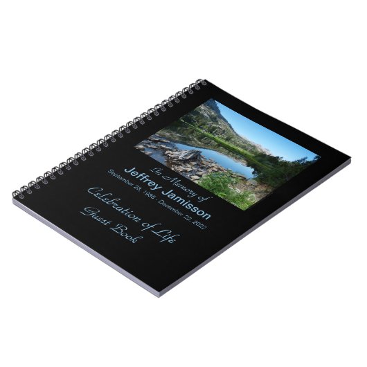 Feier des Life Gast Book, Reflection in Lake Notizblock (Linke Seite)