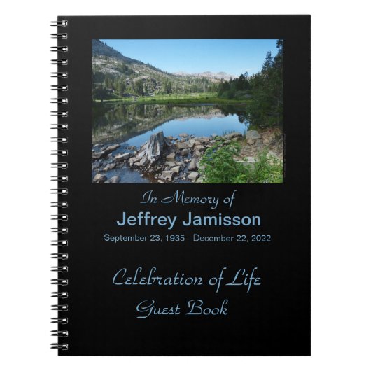 Feier des Life Gast Book, Reflection in Lake Notizblock (Vorderseite)