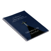 Feier des Life Gast Book, Vintag Cross Notizblock (Rechte Seite)