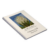 Feier des Life Gast Book, Yucca in Bloom Notizblock (Rechte Seite)