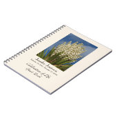 Feier des Life Gast Book, Yucca in Bloom Notizblock (Linke Seite)