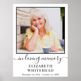 Feier des minimalistischen Fotos des Lebens Poster