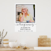 Feier des minimalistischen Fotos des Lebens Poster (Küche)