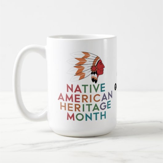 Feier des Monats des indianischen Erbes Kaffeetasse (Links)
