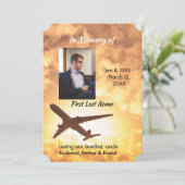 Feier des Pilotprogramms für lebensrettende Luftfa Einladung (Stehend Vorderseite)