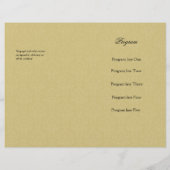 Feier des Programms zur Erinnerung an das Leben (Rückseite)