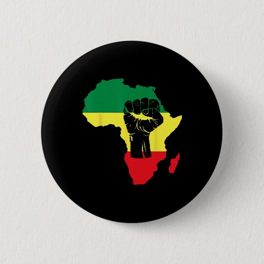 Feier des Schwarze Geschichte Monats Afrikanische Button (Vorderseite)