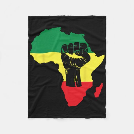 Feier des Schwarze Geschichte Monats Afrikanische  Fleecedecke (Vorderseite)