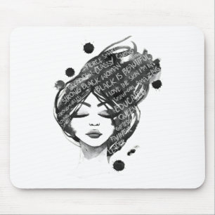 Feier des Schwarze Geschichte Monats Black Is Beau Mousepad