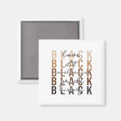 Feier des Schwarze Geschichte Monats Design Afrika Magnet (Vorderseite/Rückseite)