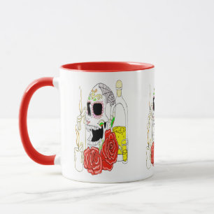 Feier des toten Zuckerschädels Tasse