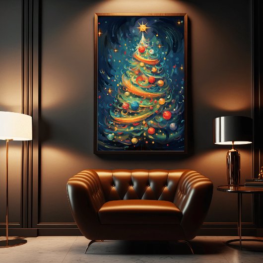 "Feier des Whimsy: Whimsischer Weihnachtsbaum Poster