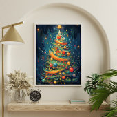 "Feier des Whimsy: Whimsischer Weihnachtsbaum Poster