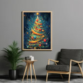 "Feier des Whimsy: Whimsischer Weihnachtsbaum Poster