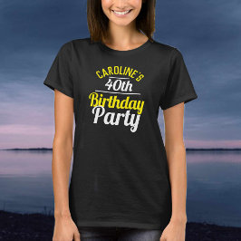 Feier eines 40. Geburtstags-Party T-Shirt