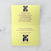 Feier eines Heiligen Taufers oder Jungen VII Einladung (Innenseite)