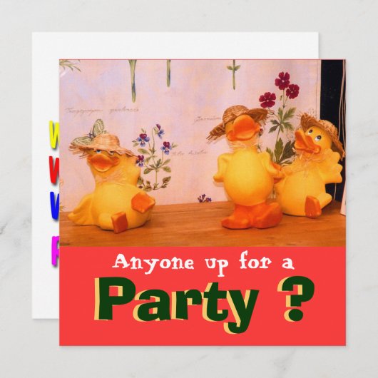 Feier Einladung (Vorne/Hinten)