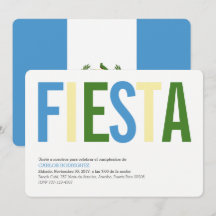 Feier:Einladungen: Guatemala: guatemaltekische Fla