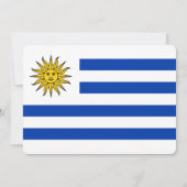 Feier:Einladungen: Uruguay: Uruguayische Flagge Einladung (Rückseite)
