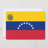 Feier:Einladungen: Venezuela: Venezolanische Flagg Einladung (Rückseite)