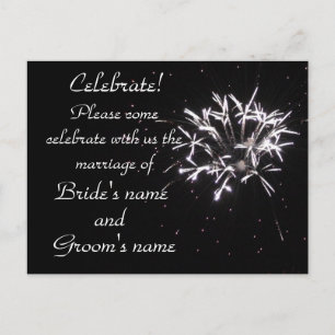 Feier! Einladungspostkarte