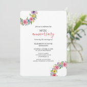 Feier einzigartig 50. Jubiläum Hochzeit Einladung (Stehend Vorderseite)