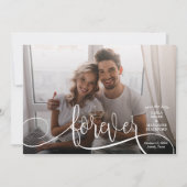 FEIER Elegantes Foto Hochzeit speichern Datum Save The Date (Vorderseite)