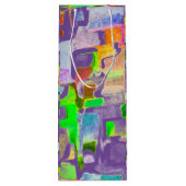 Feier - farbenfroh geschenktüte für weinflaschen (Rückseite)