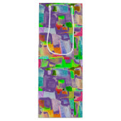 Feier - farbenfroh geschenktüte für weinflaschen (Vorderseite)