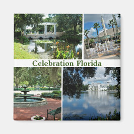 Feier Florida Square Magnet 4 Bilder