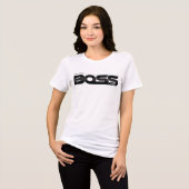 Feier für den mutigen Chef-Vater Tri-Blend Shirt (Vorderseite voll)