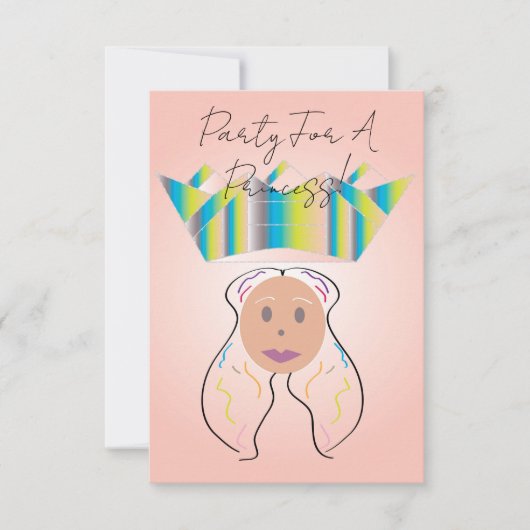 Feier Für Eine Prinzessin! Einladung (Vorderseite)