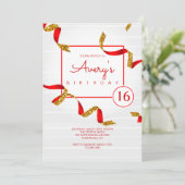 Feier Geburtstagspartei Einladung (Stehend Vorderseite)