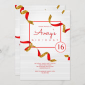 Feier Geburtstagspartei Einladung (Vorne/Hinten)