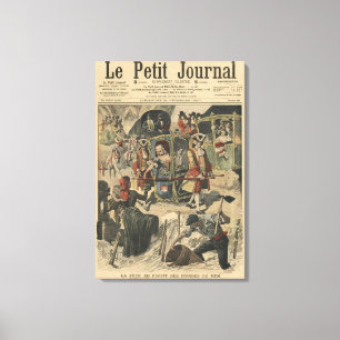 Feier gegeben durch das Ville von Paris Leinwanddruck
