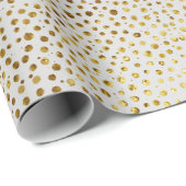 Feier | Goldene Tropfen Geschenkpapier (Rolleneckpunkt)