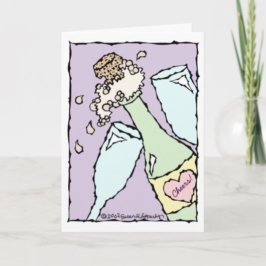 Feier Gratulation Hochzeitstag Karte (Vorderseite)