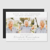 Feier ihres Lebens Moderne Dankeschön-Karte Magnetkarte (Vorne/Hinten)