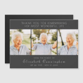 Feier ihres Lebens Moderne Dankeschön-Karte Magnetkarte (Vorne/Hinten)