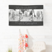 Feier ihres Lebens Moderne einfache drei Fotos Banner (Insitu)