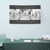 Feier ihres Lebens Moderne einfache drei Fotos Banner (Messeveranstaltung)