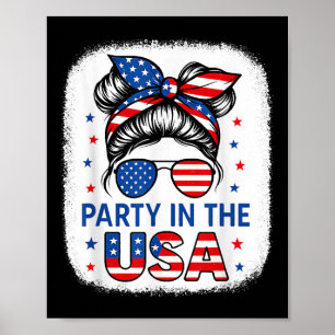 Feier In Den Usa Mädchen 4. Juli Shirt Tochter Cha Poster