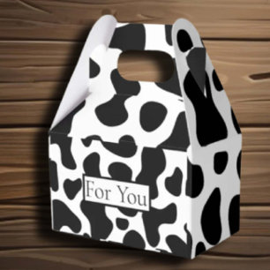 Feier Kuh Muster Geschenkschachtel