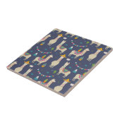 Feier-Lama-Muster Fliese (Seite)