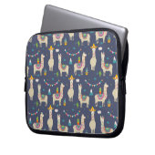 Feier-Lama-Muster Laptopschutzhülle (Vorderseite Links)